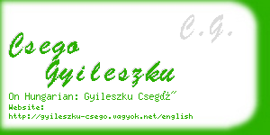 csego gyileszku business card